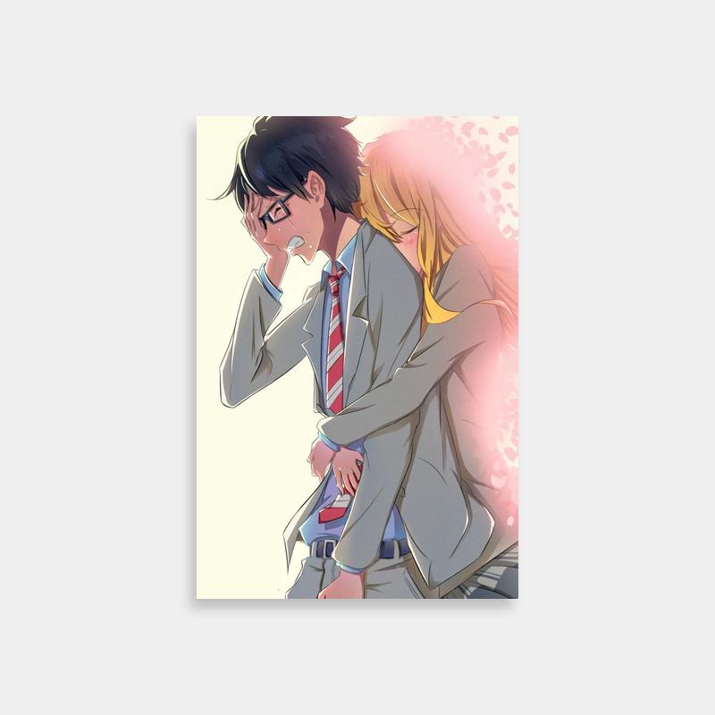 Kousei Arima Your Lie in April Wall Art - Two Men in Suits Embracing