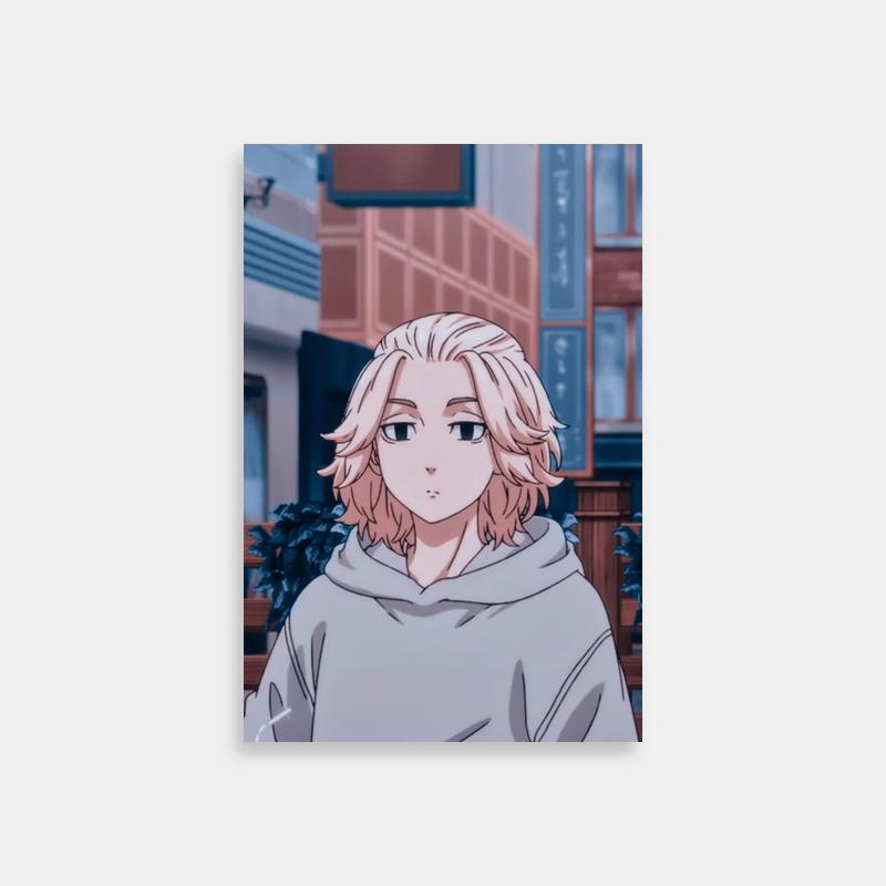 Tokyo Revengers Mikey Wall Decor - Blonde Anime Character in Hoodie