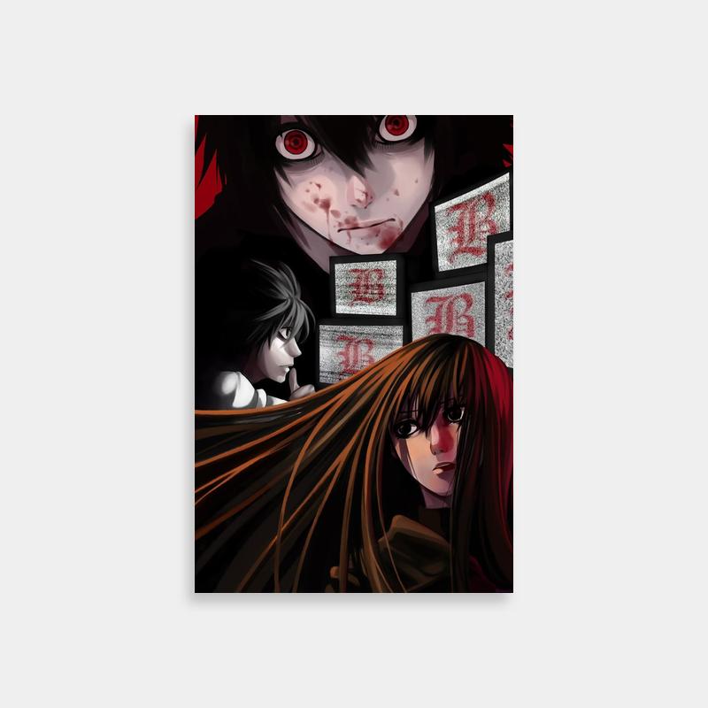 Near Death Note Anime Wall Art - Intense Character Stare