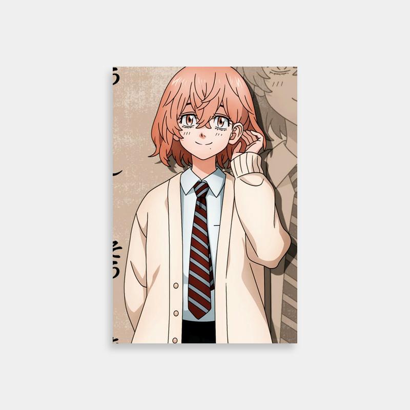 Hinata Tachibana Tokyo Revengers Wall Art - Red-Haired Anime Character in Suit