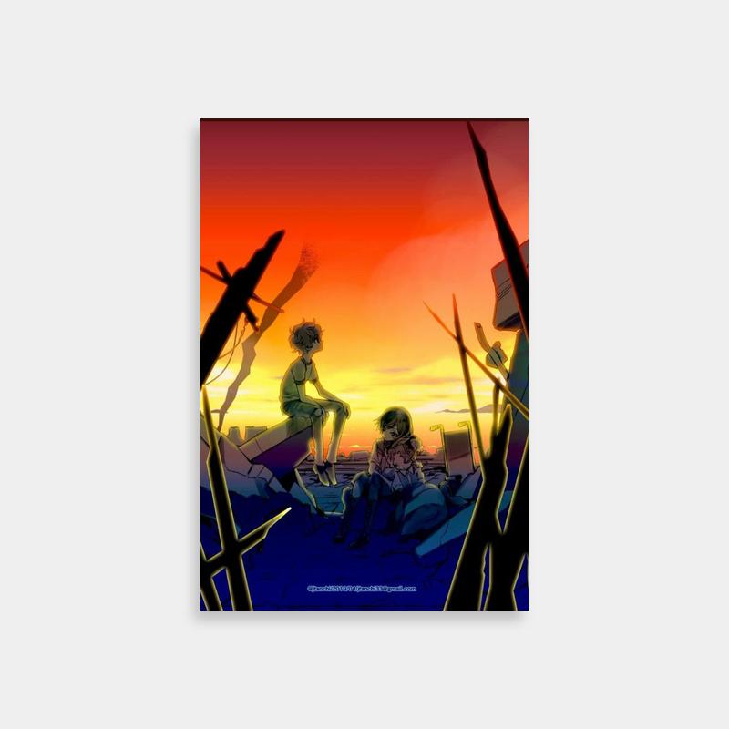Suzaku Kururugi Code Geass Poster - Emotional Sunset Scene