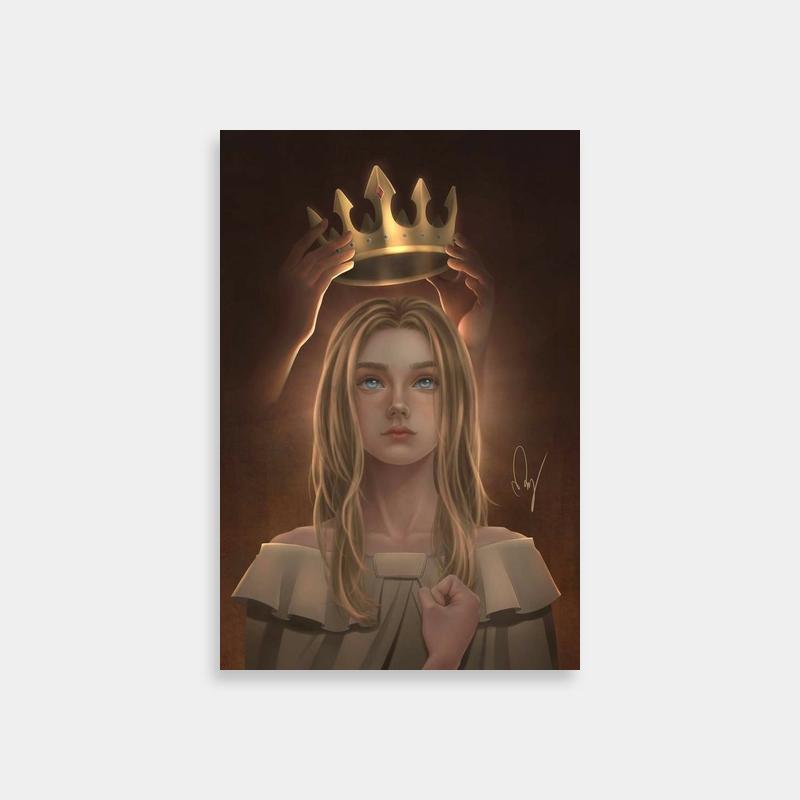 Historia Reiss Attack on Titan Wall Art - Crowned Queen Painting
