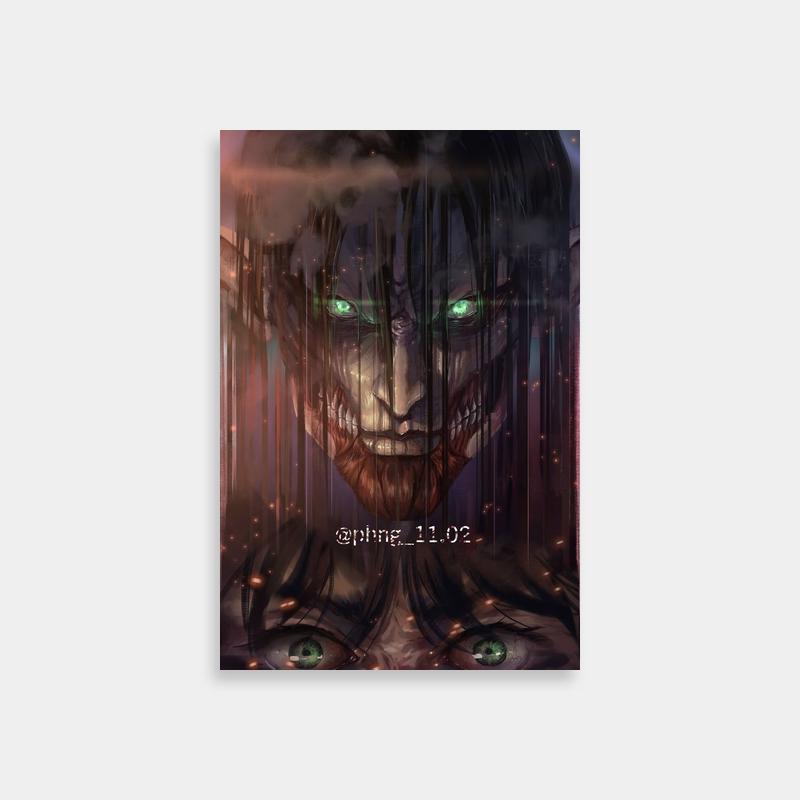 Ymir Attack on Titan Villain Poster - Dark Character Art