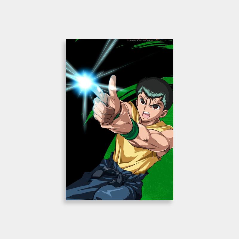Yusuke Urameshi Yu Yu Hakusho Anime Poster - Dynamic Pointing Pose