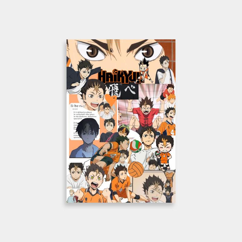 Nishinoya Yuu Haikyuu Multi-Face Poster - Vibrant Anime Art